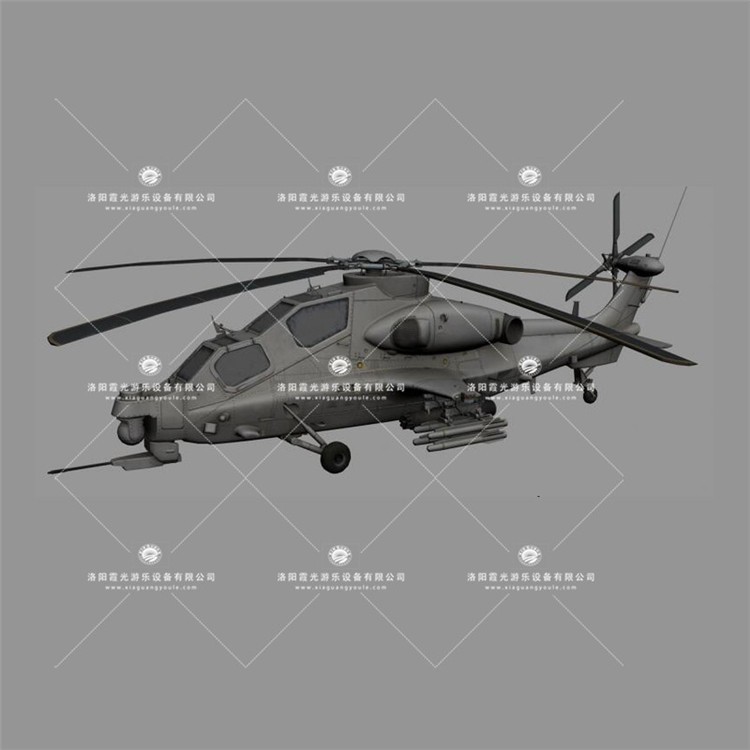 三亚武装直升机3D模型